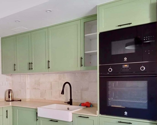 Reforma Cocina Verde Vintage